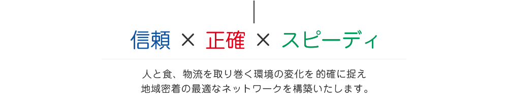 信頼×正確×スピーディ