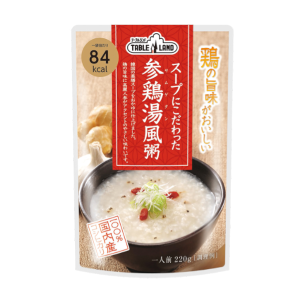 スープにこだわった参鶏湯風粥